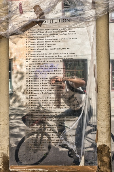 Constitution d'Uzupis - Vilnius