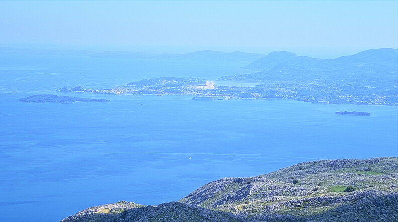 Vue du sommet du Pantokrakor
