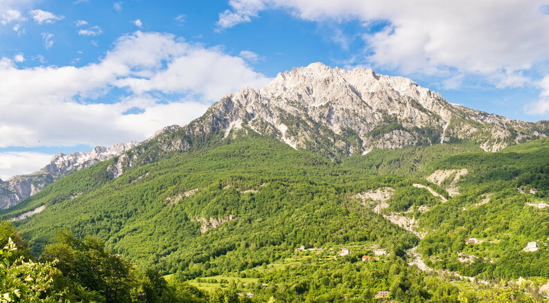 Vallée et montagne à Teth